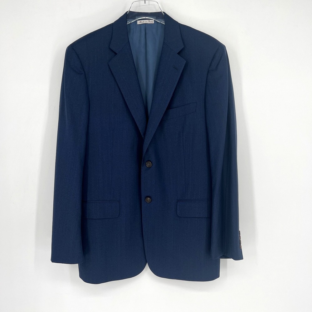 Belvest for Davide Cenci Blazer Mens 42R Wool Blue‎ Sports Coat Classic Designer